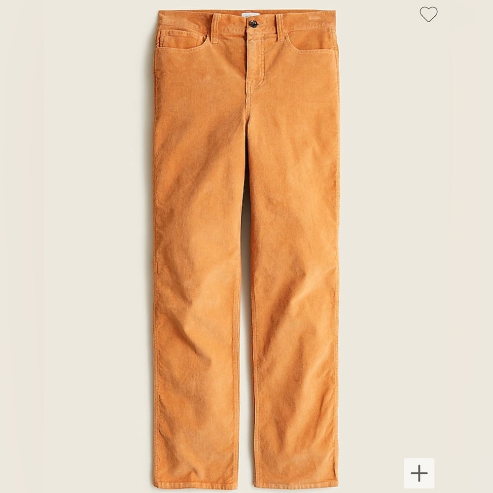 J. Crew High-rise '90s classic straight corduroy pant in Clay
